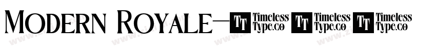 Modern Royale字体转换